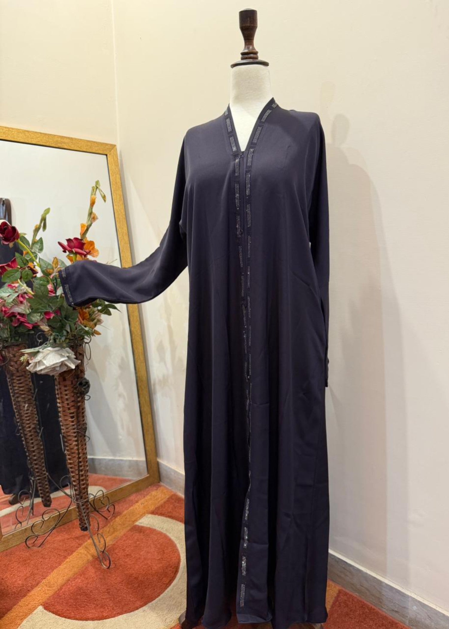 nidha Abaya in Deep purple