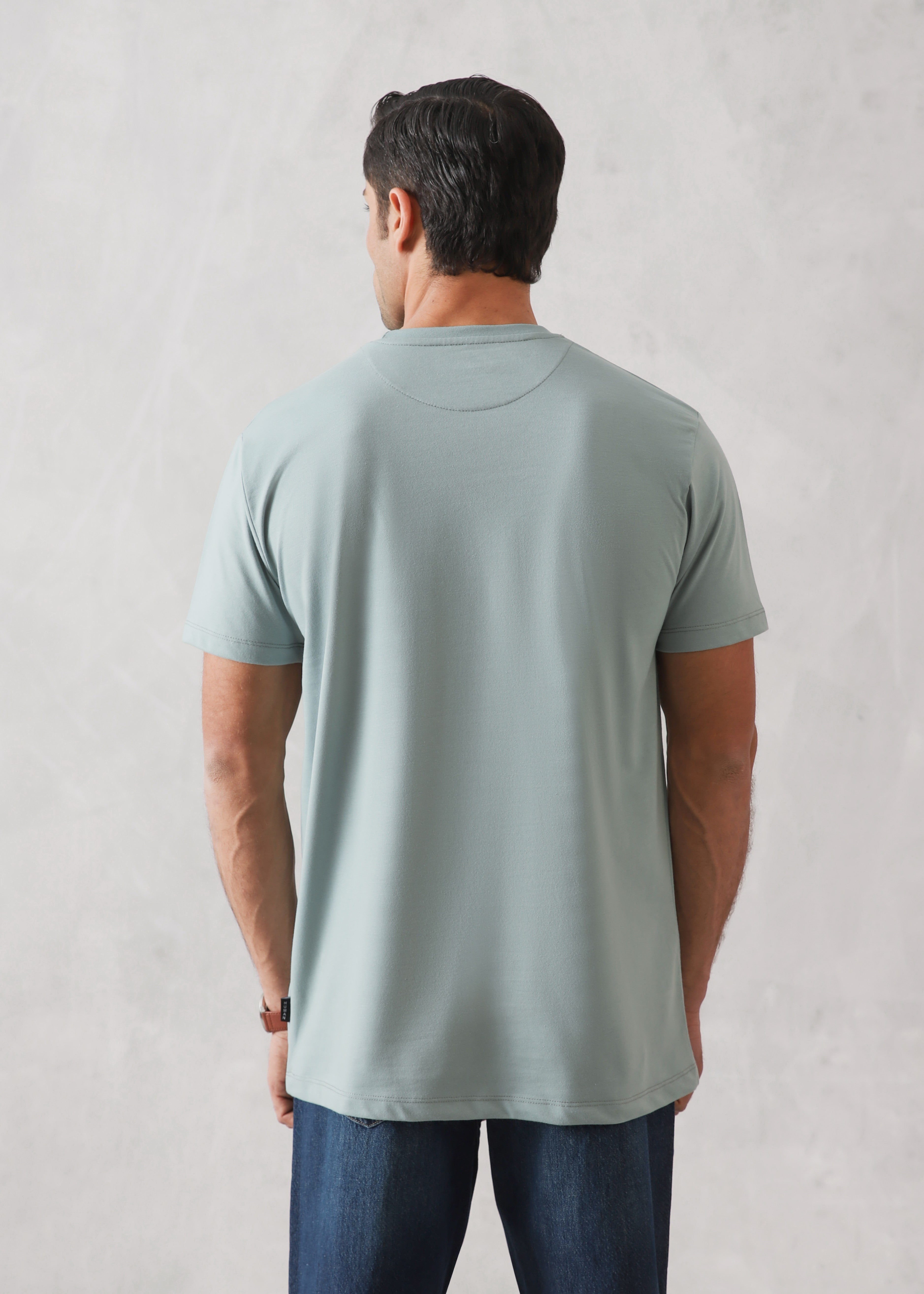 cotton T Shirt in Pastel green