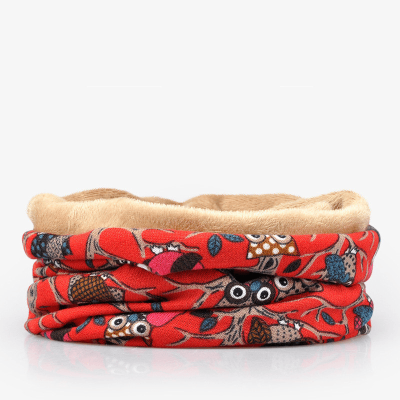 Fashion Men'S and Women'S Fashion Owl Print Riding Bib Hat Dual-Use