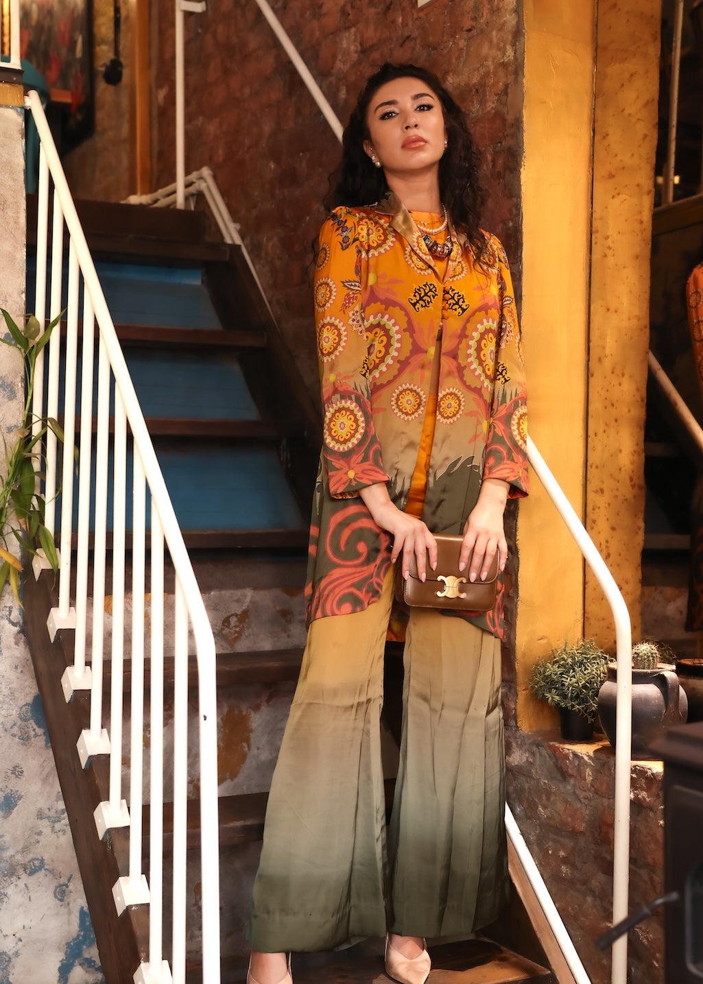 silk Unstitched in Orange