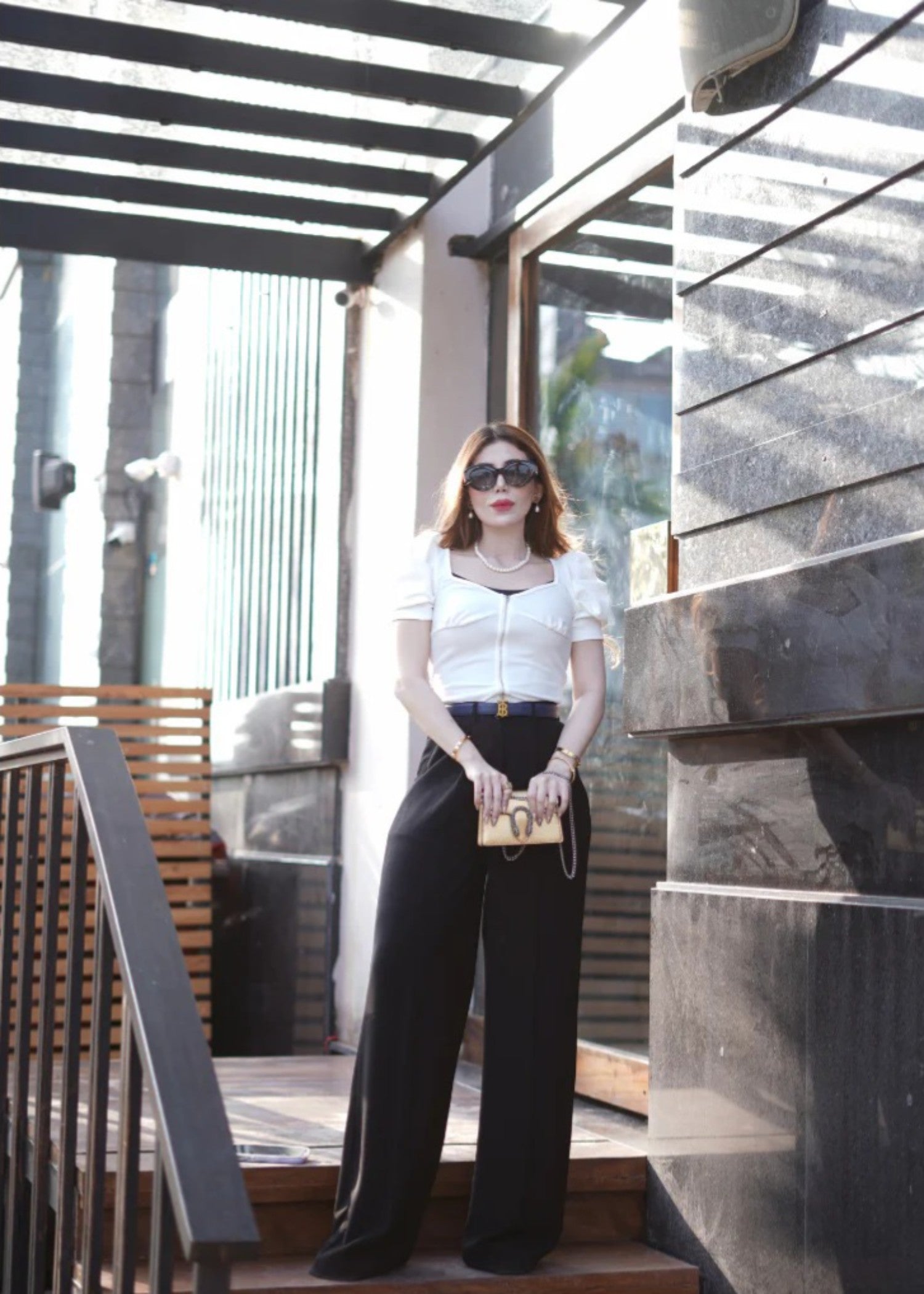 georgette Pants in Black