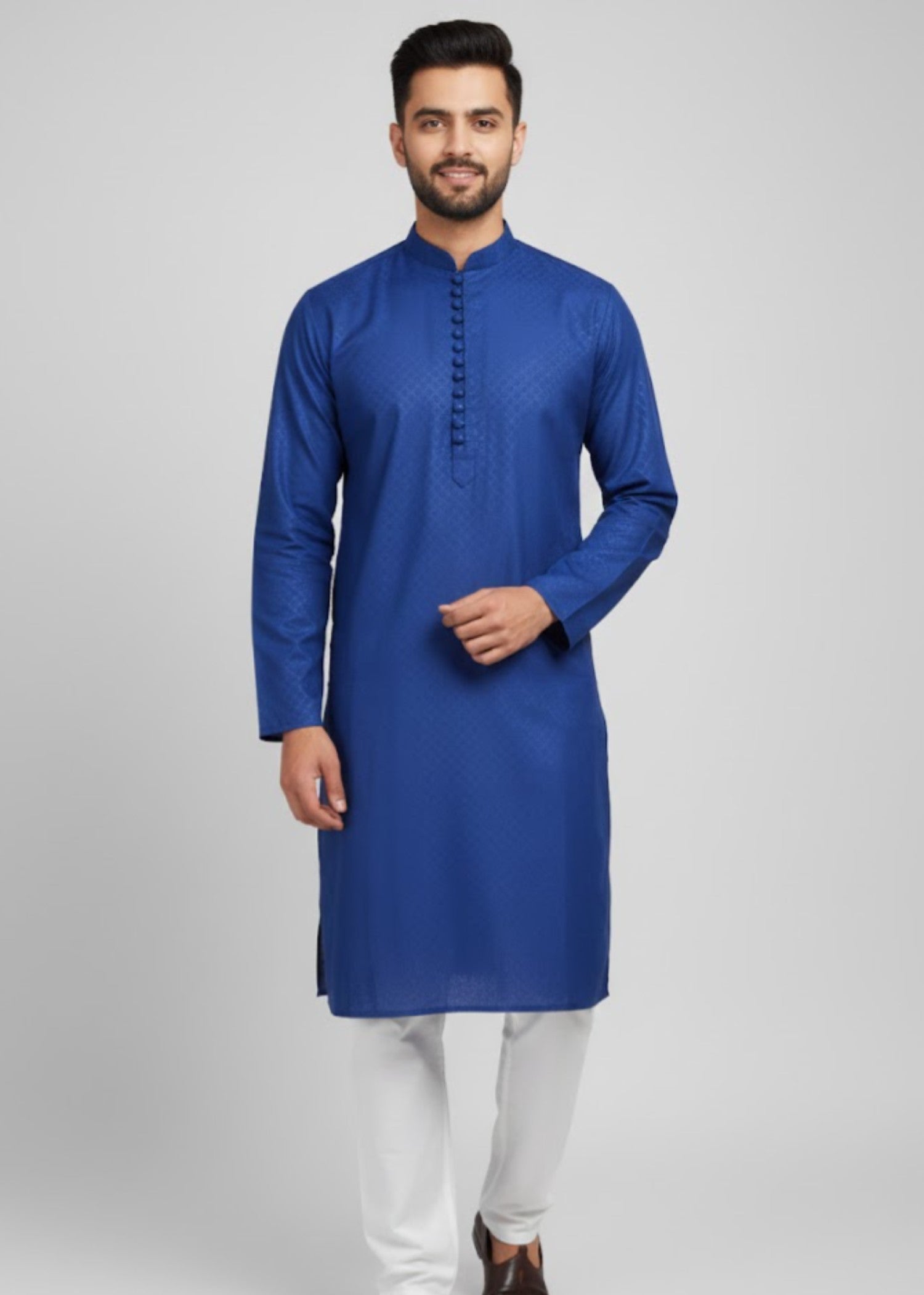 cotton Kurta in Royal blue
