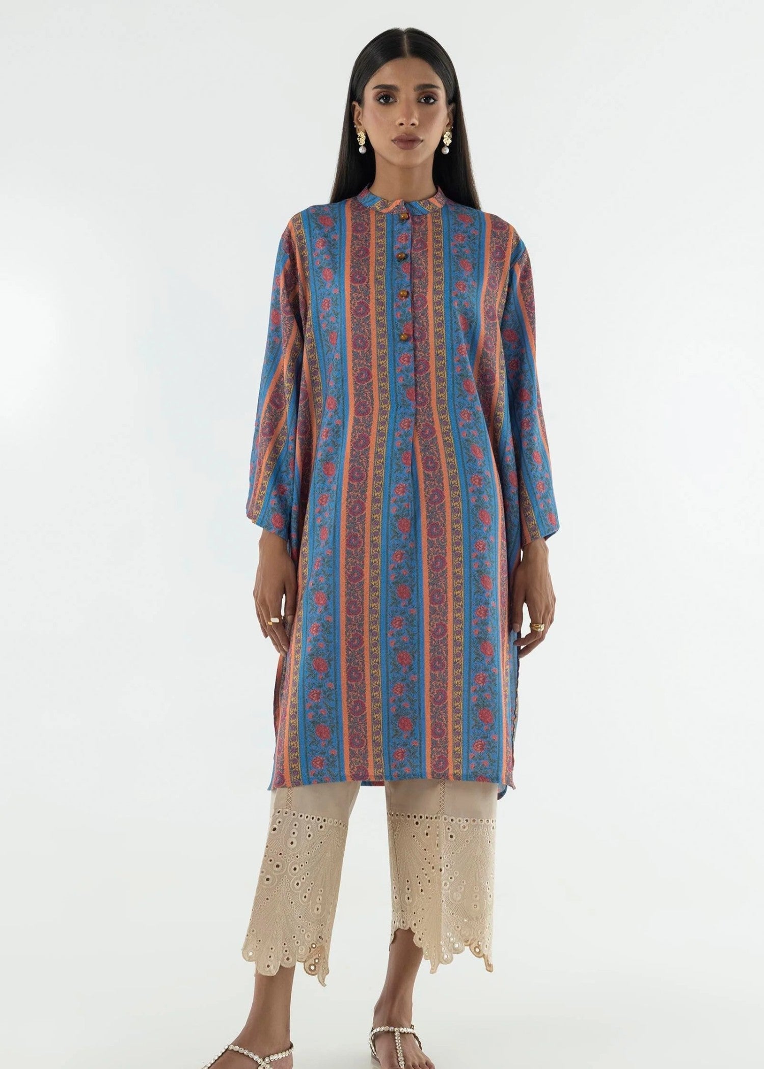 linen Kurti in Multi