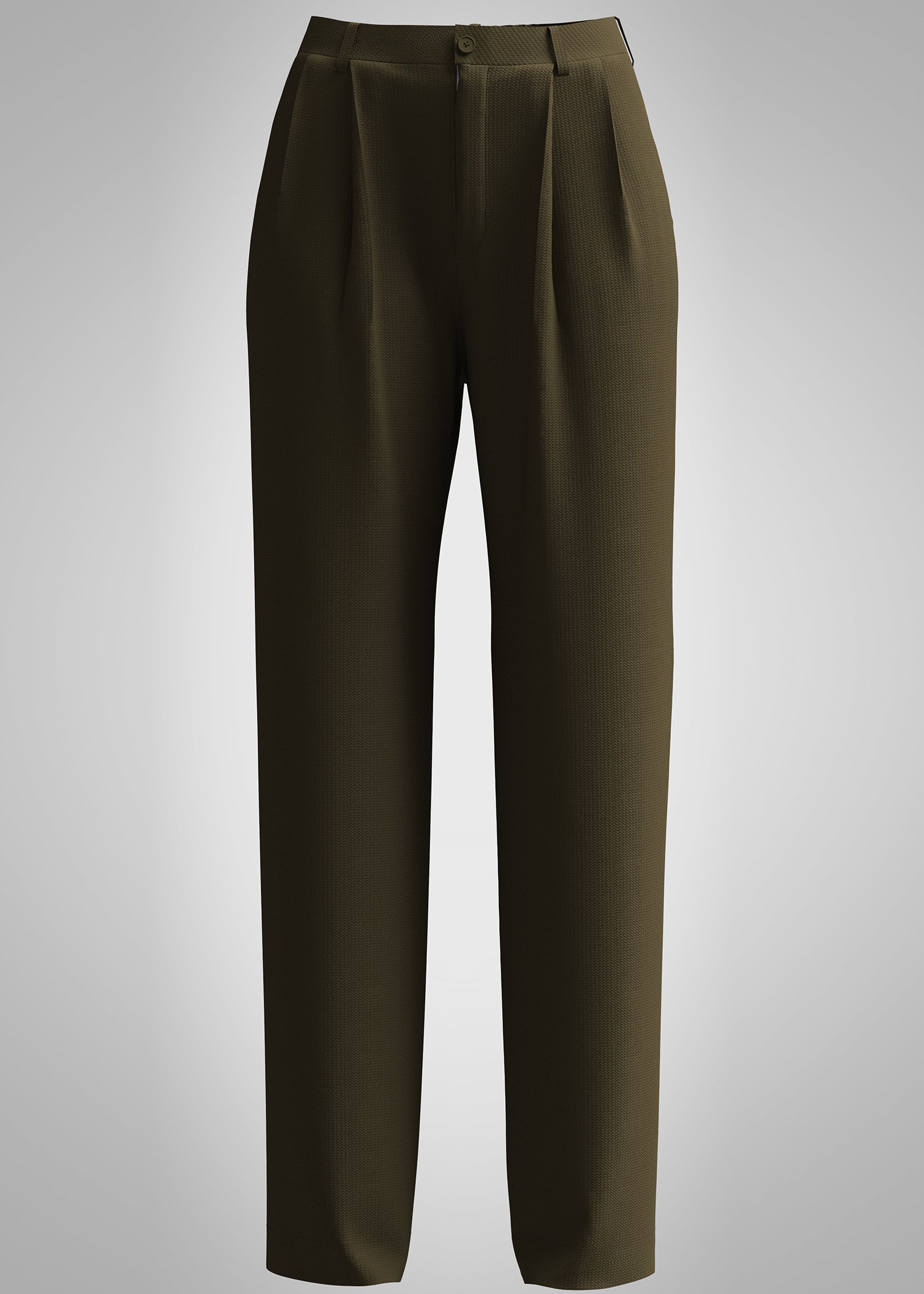 polyester Pants in Olive green