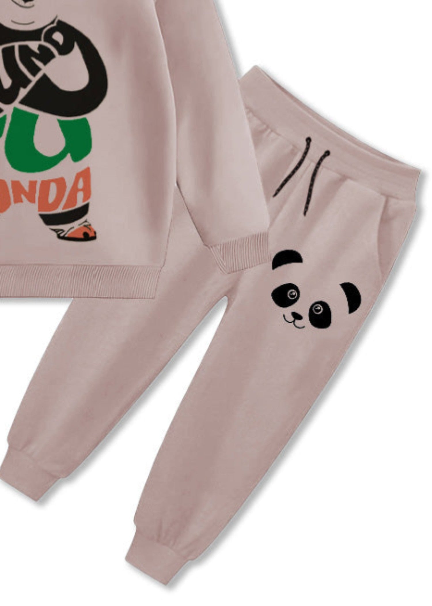 fleece Tracksuit in Tea rose pink