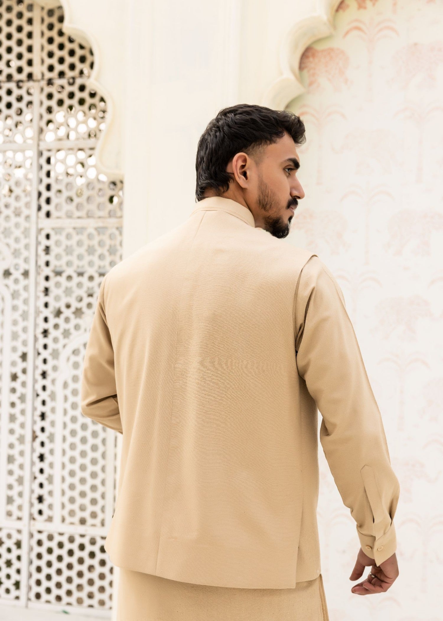 karandi Waistcoat in Beige