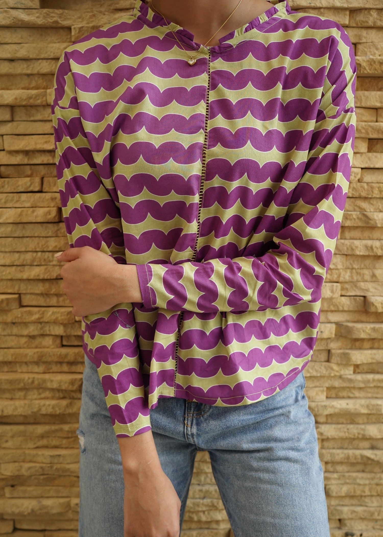 cambric Formal Shirt in Beige