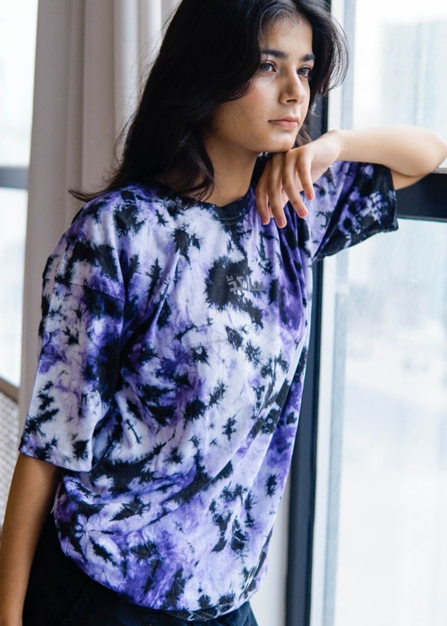 polycotton T Shirt in Royal purple