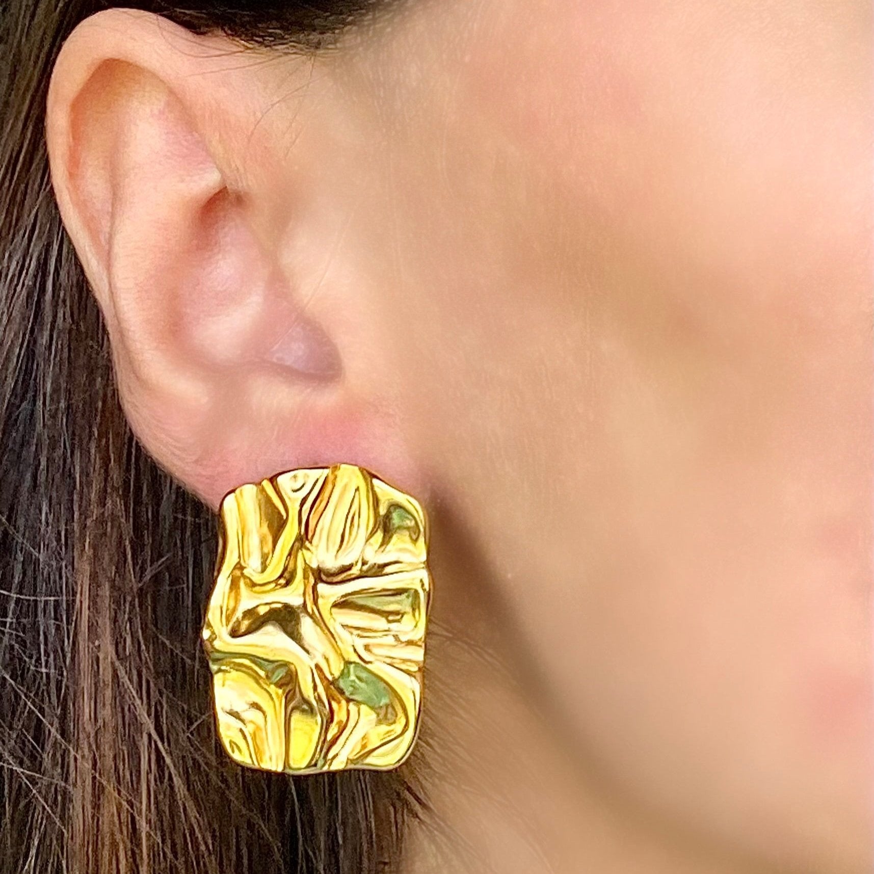 Earrings in Gold Color by - Trendy Women Earrings WJU2779