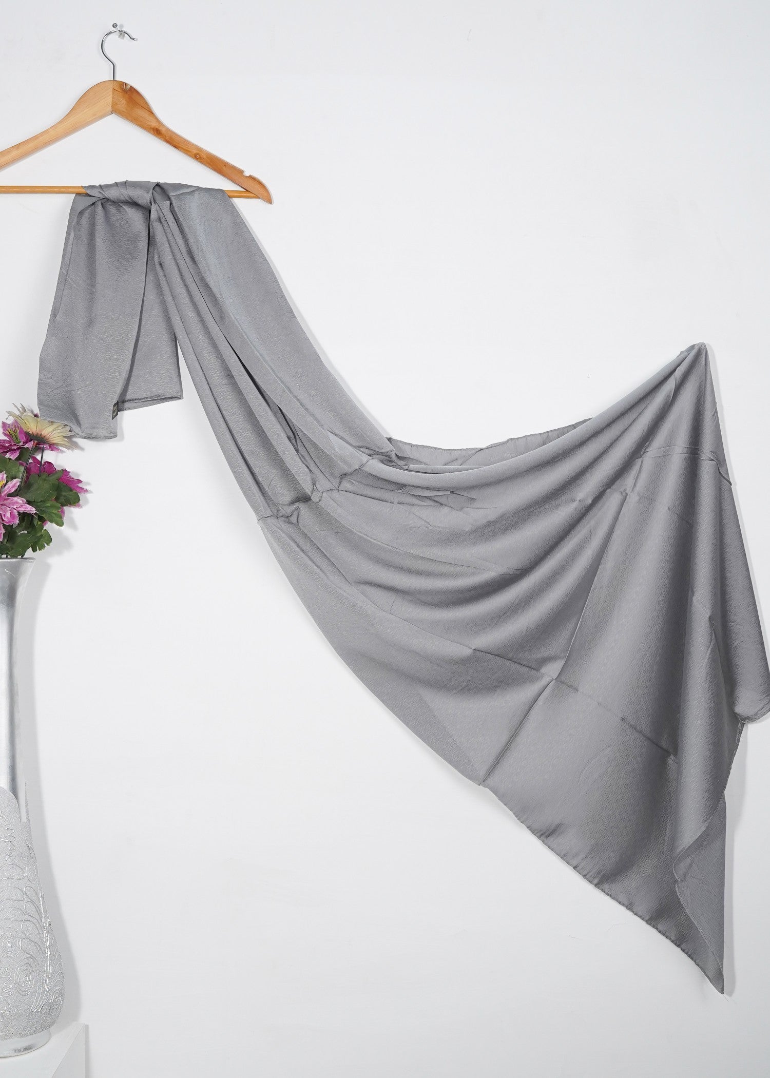 silk Hijab in Grey