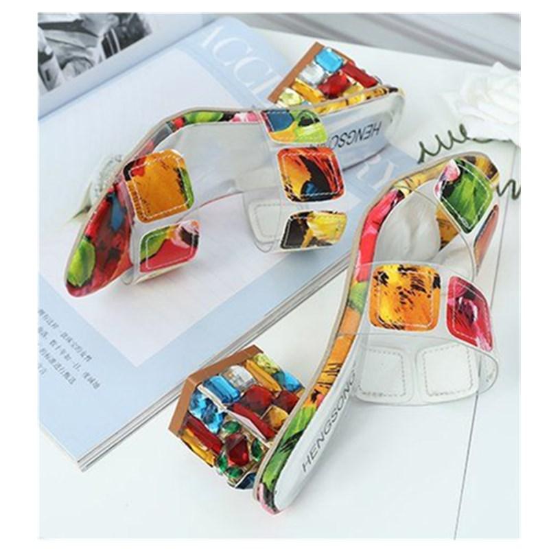 Colorful sexy beautiful slippers party banquet women's shoes