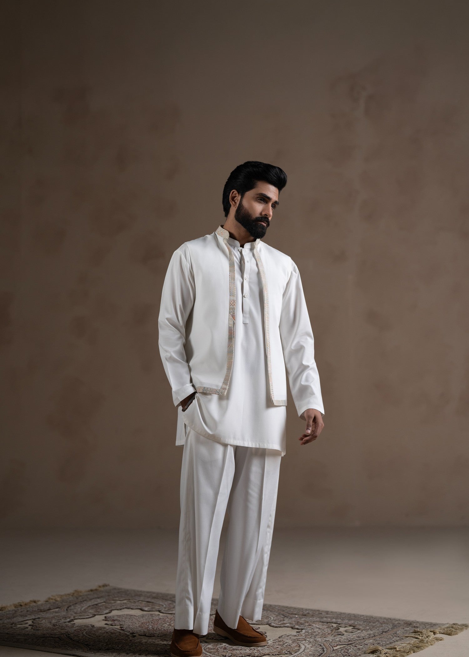 pure boski Waistcoat in Off-white