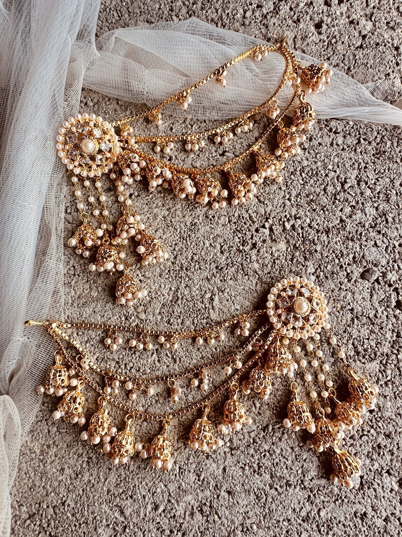 Earrings in Mari gold Color by - Trendy Women Earrings LBM9415