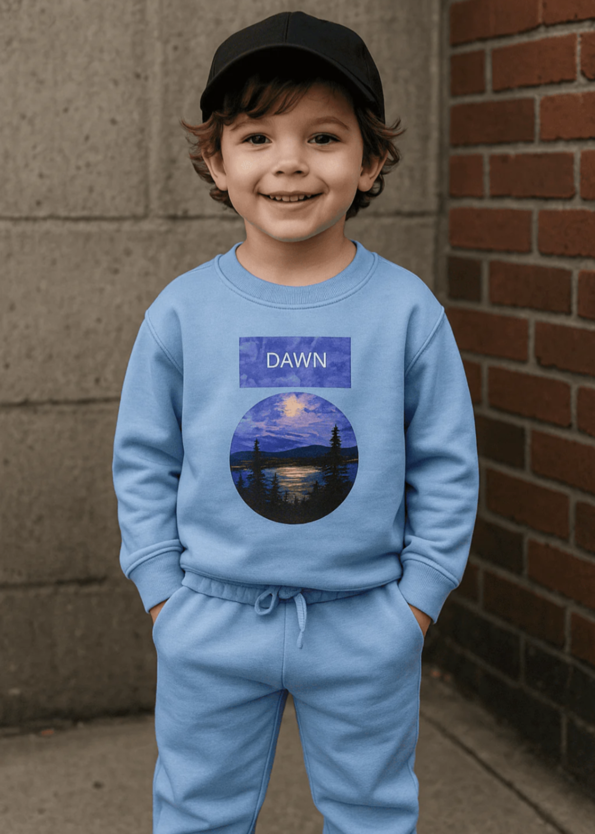 fleece Tracksuit in Baby blue