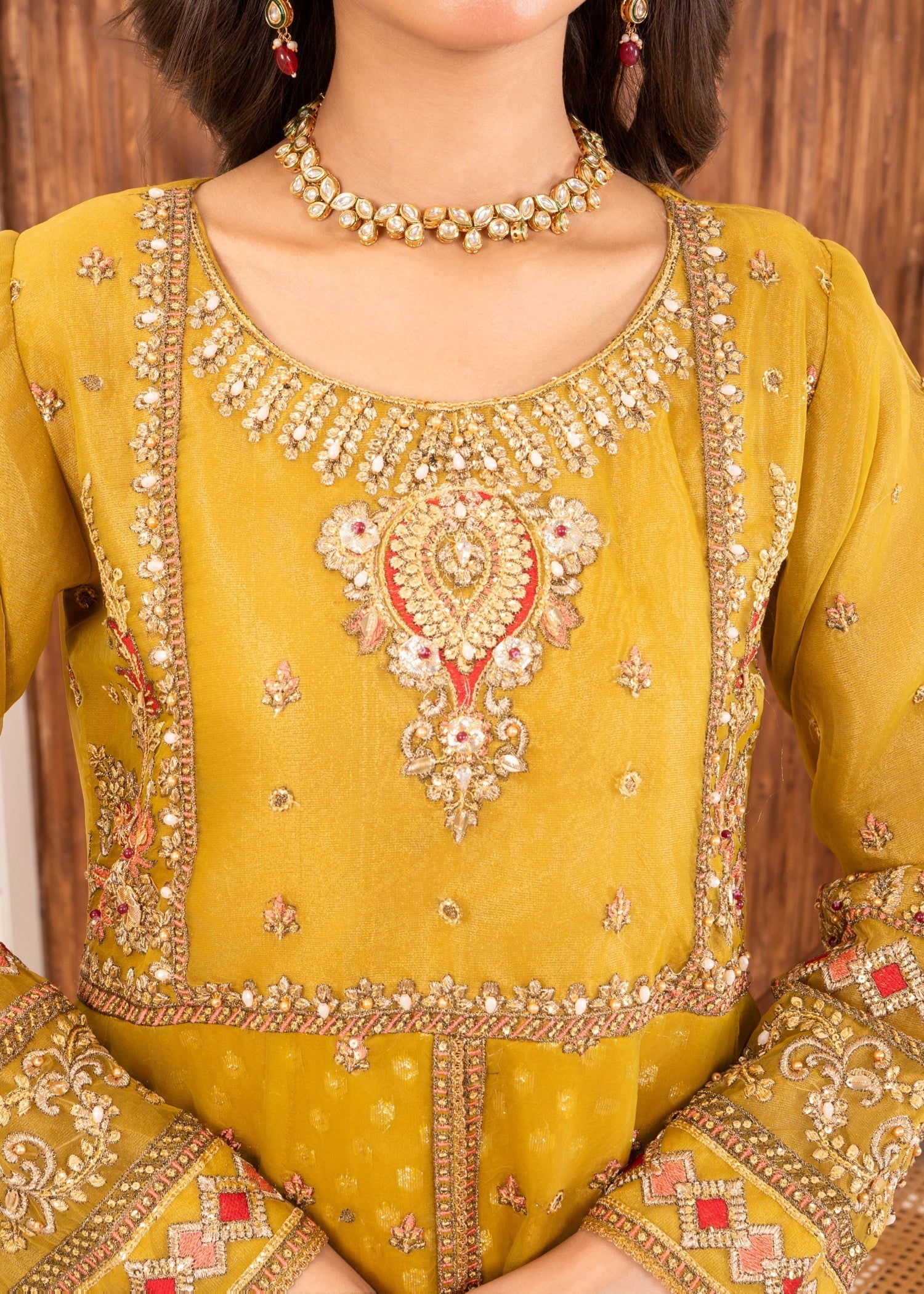 organza Maxi in Mustard