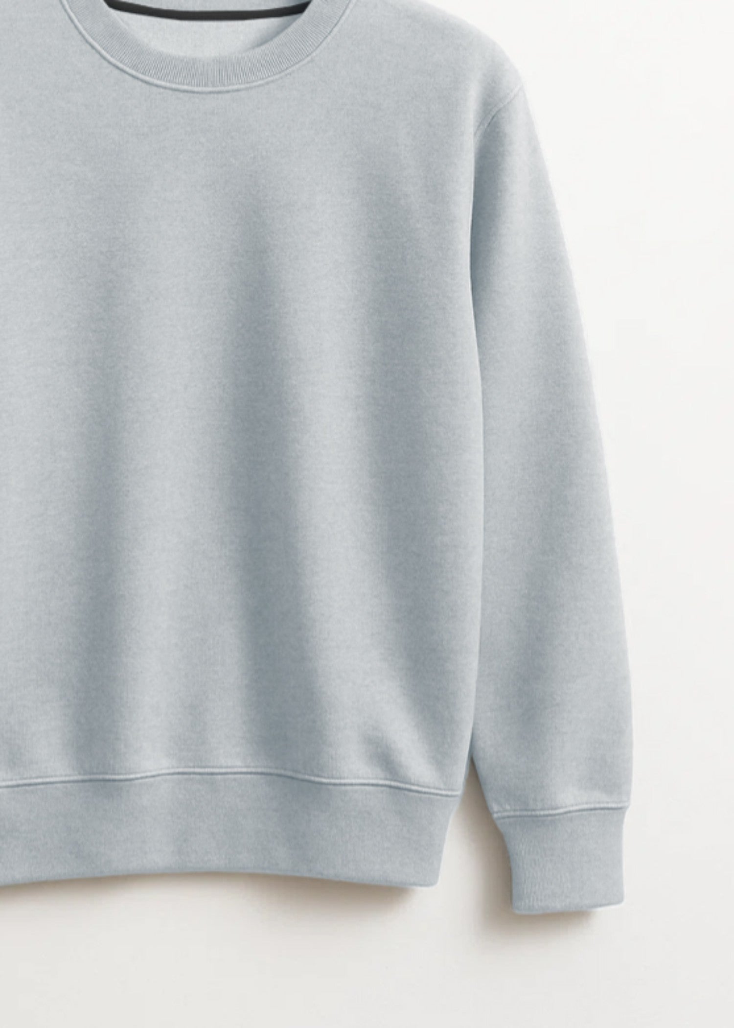 fleece Sweatshirt in Pastel grey