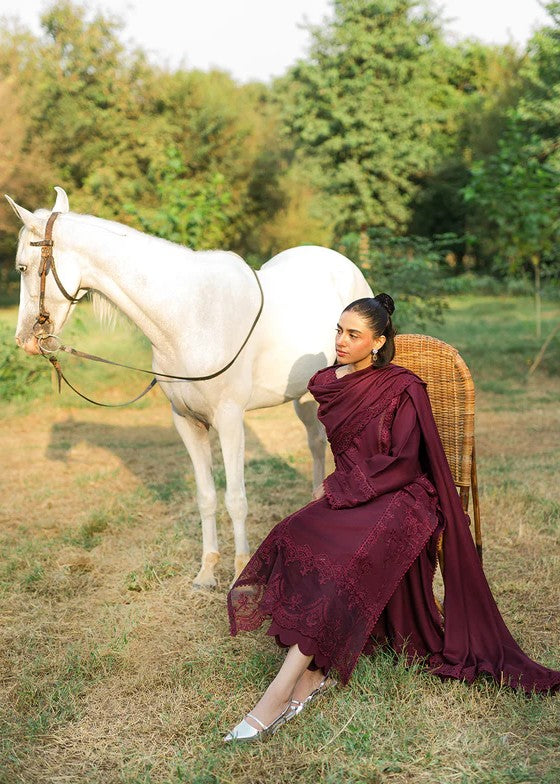wool Unstitched in Burgundy