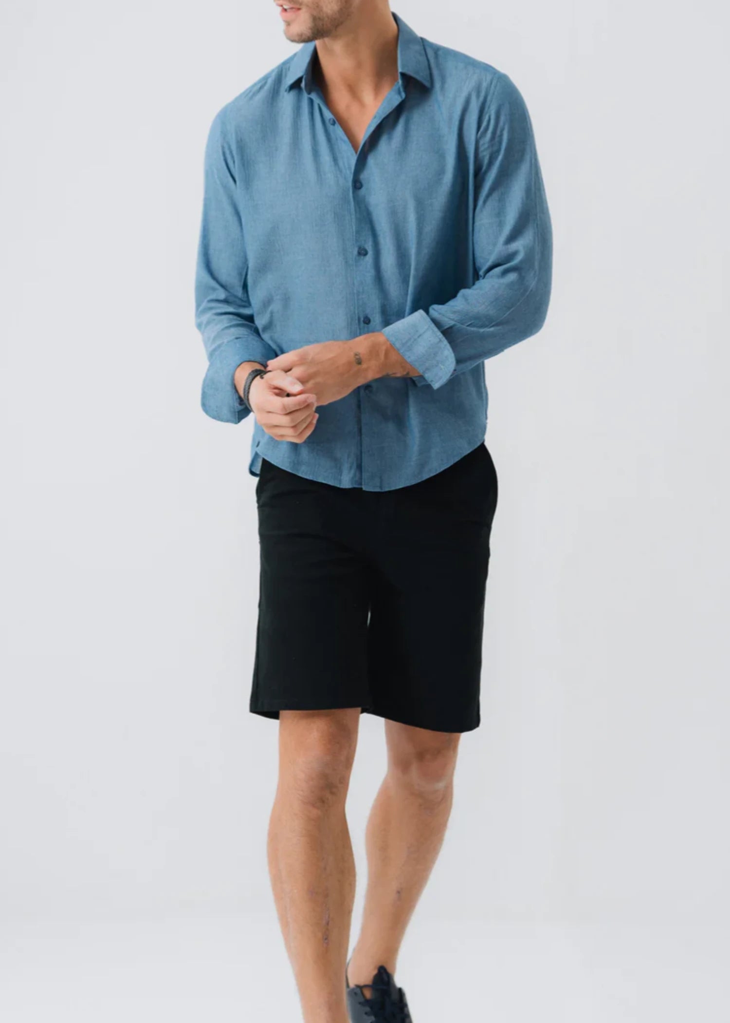 denim Shorts in Black