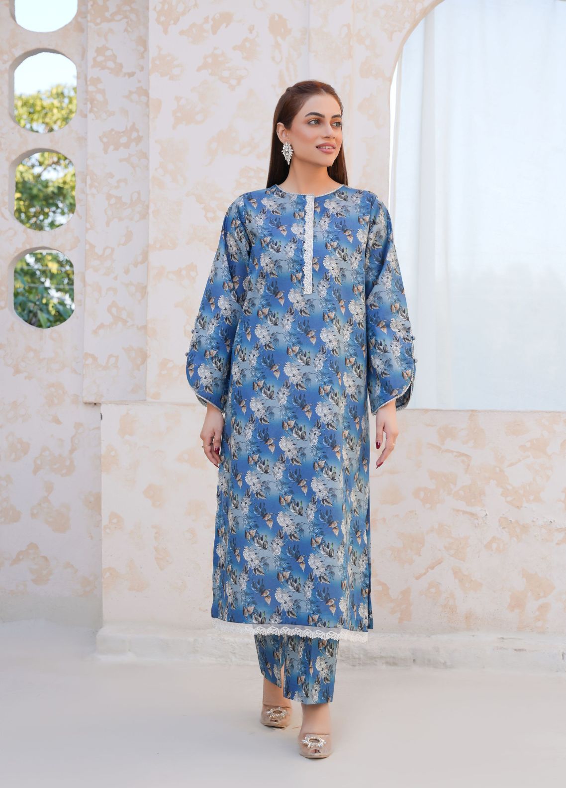 lawn Co Ord Sets in Cornflower blue