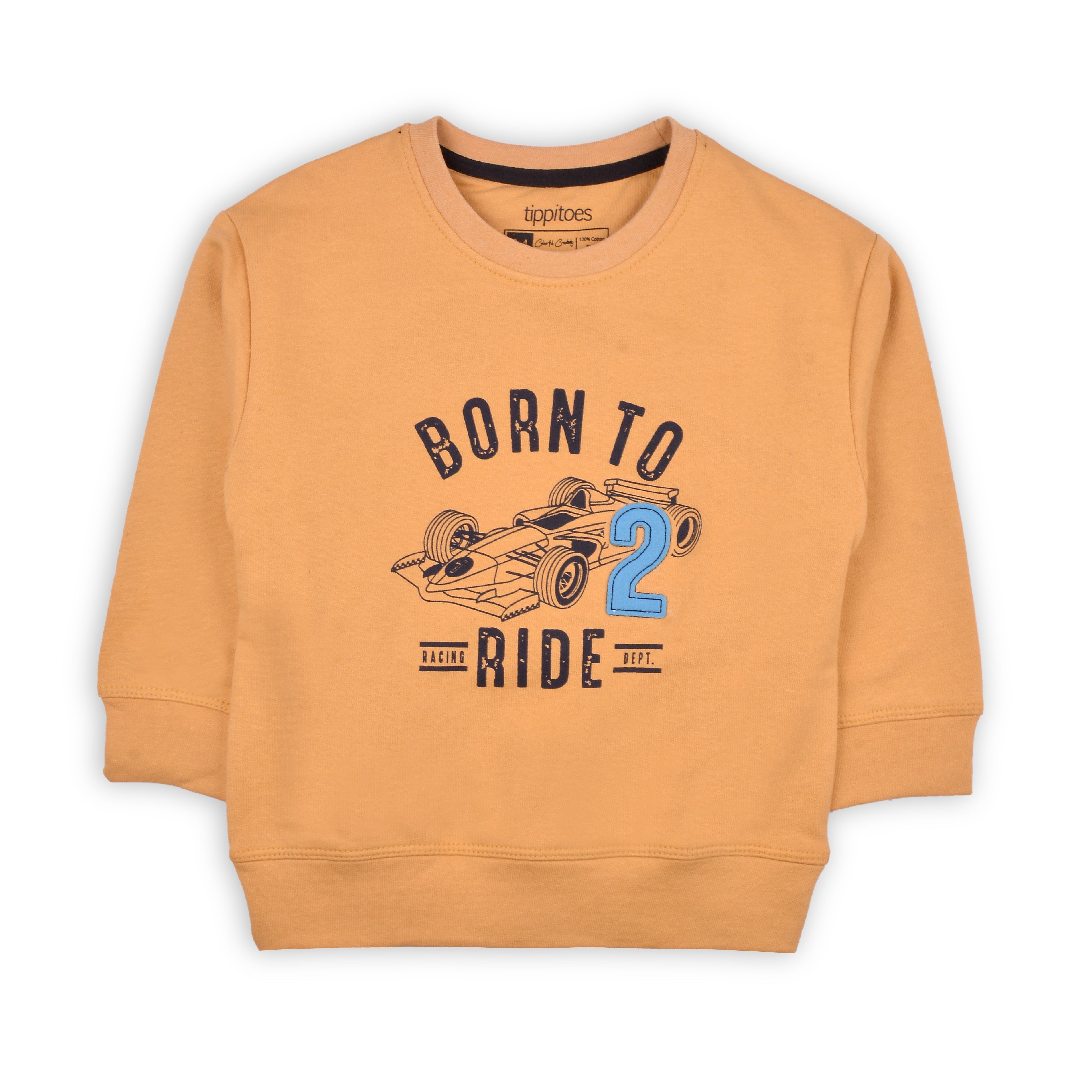 fleece Sweatshirt in Honey orange