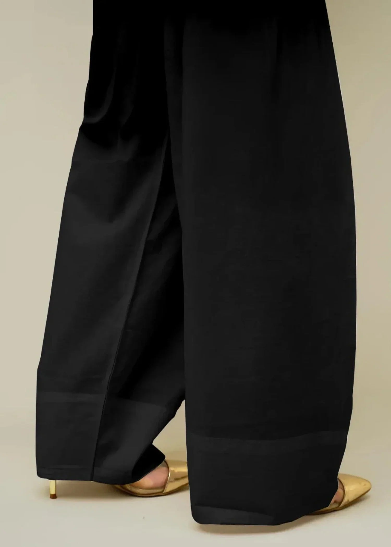 lawn Shalwar in Black
