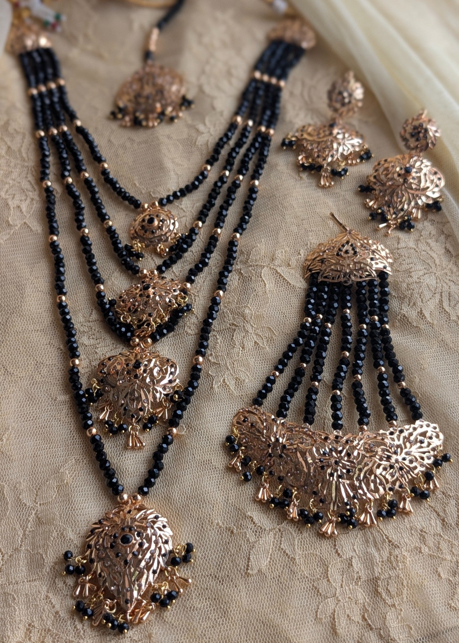 Jewelry Set in Black olive Color by - Trendy Women Jewelry Set UPR7206