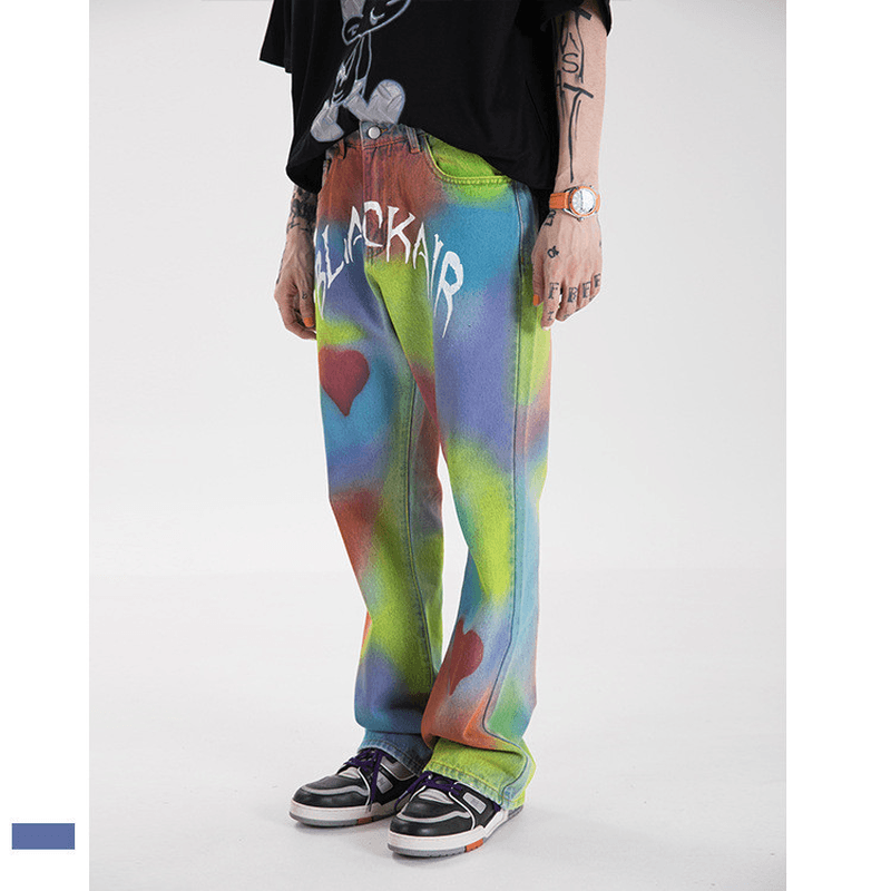 Madeextreme Street Brand 2021 Spring Summer New Love Wei La Hip Hop National Trendy Men'S Vibe Jeans
