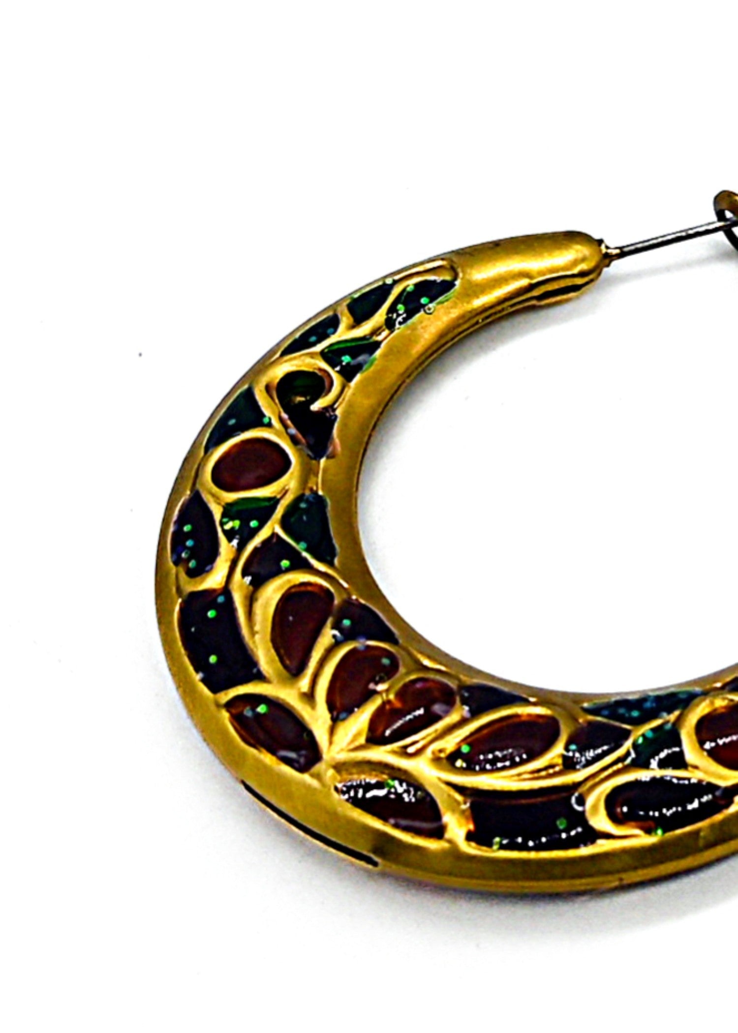 Earrings in Green, red Color by - Trendy Women Earrings FZV3928