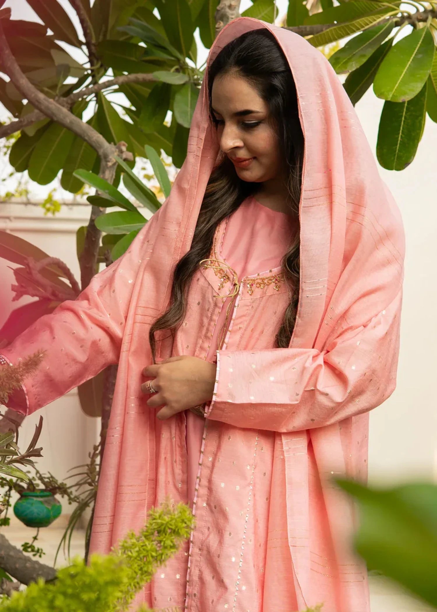 viscose Maxi in Blush pink