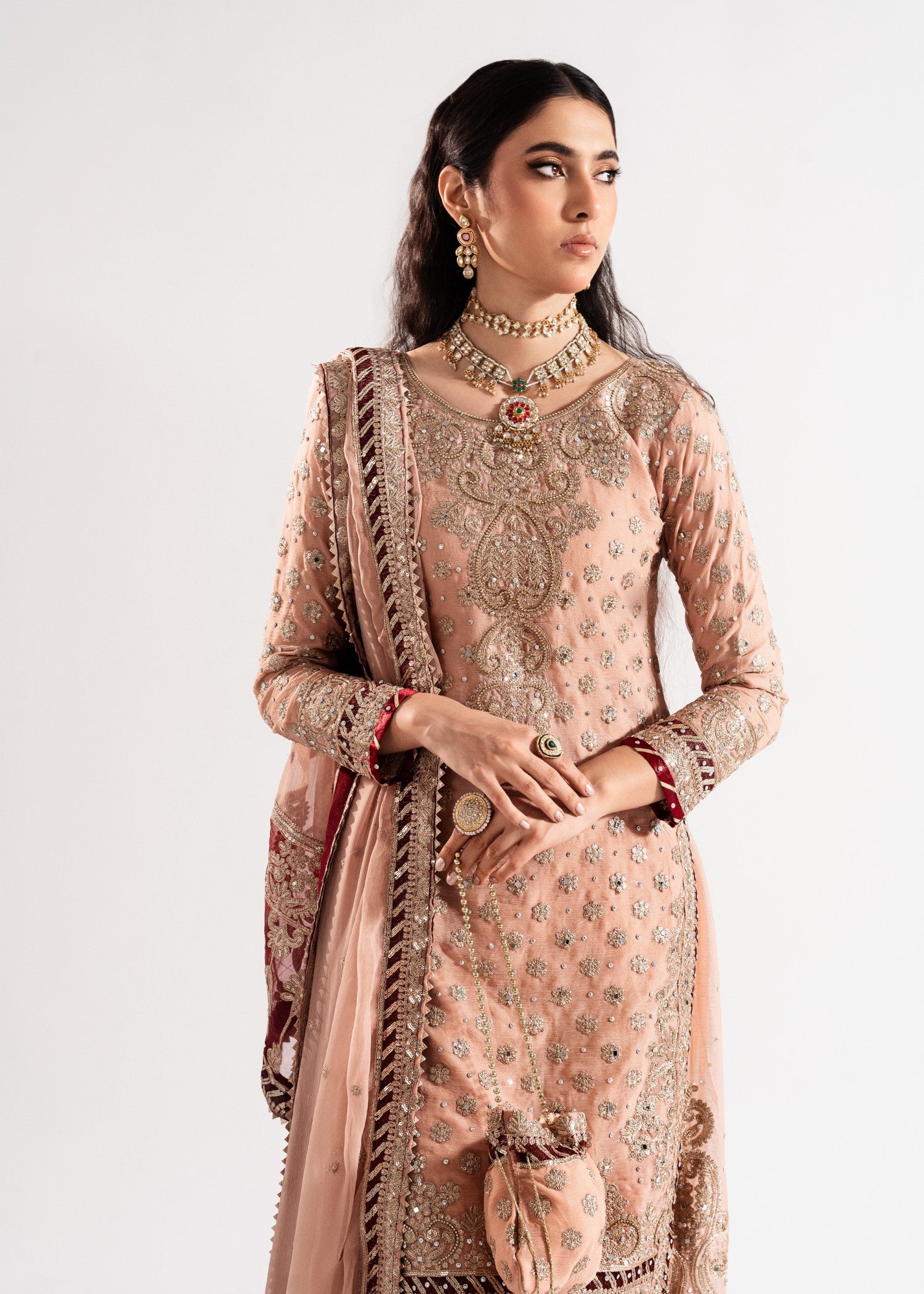 chiffon Sharara in Pink