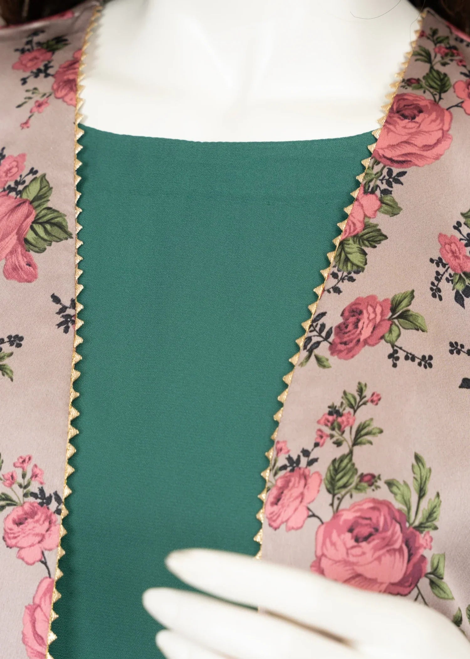 georgette Maxi in Green