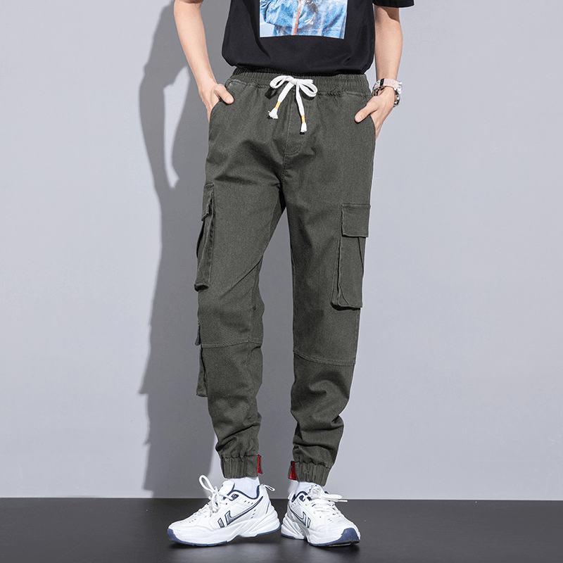 Casual Capris Men'S 2021 Spring Korean Unisex Cotton Overalls