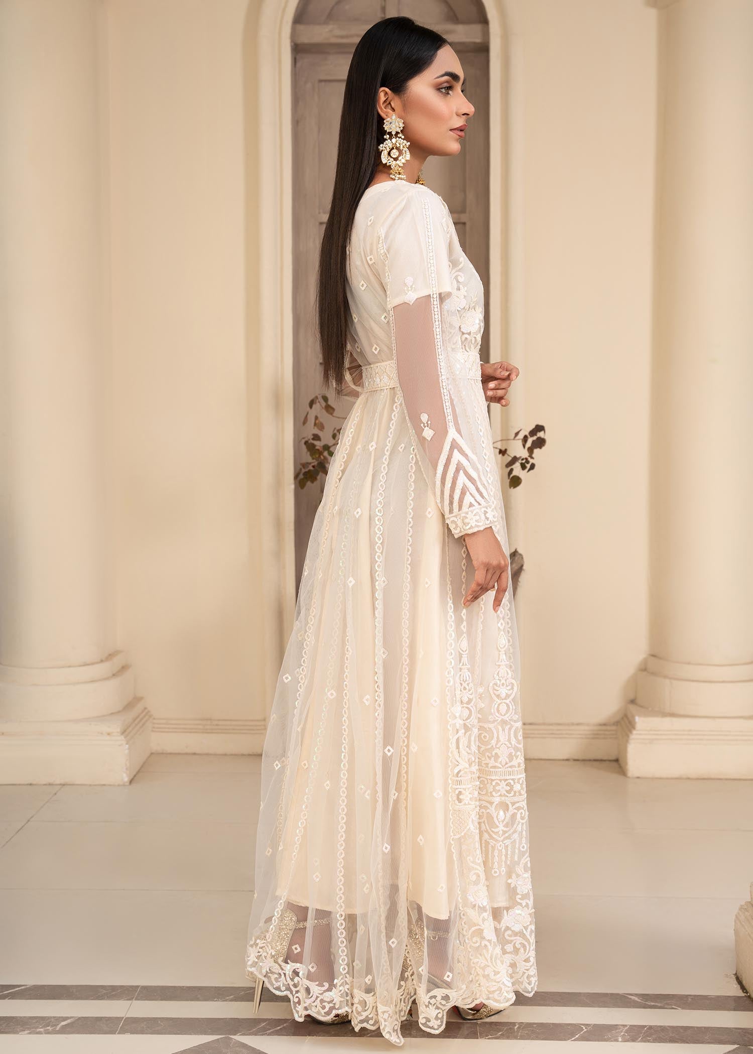 net Maxi in Off-white