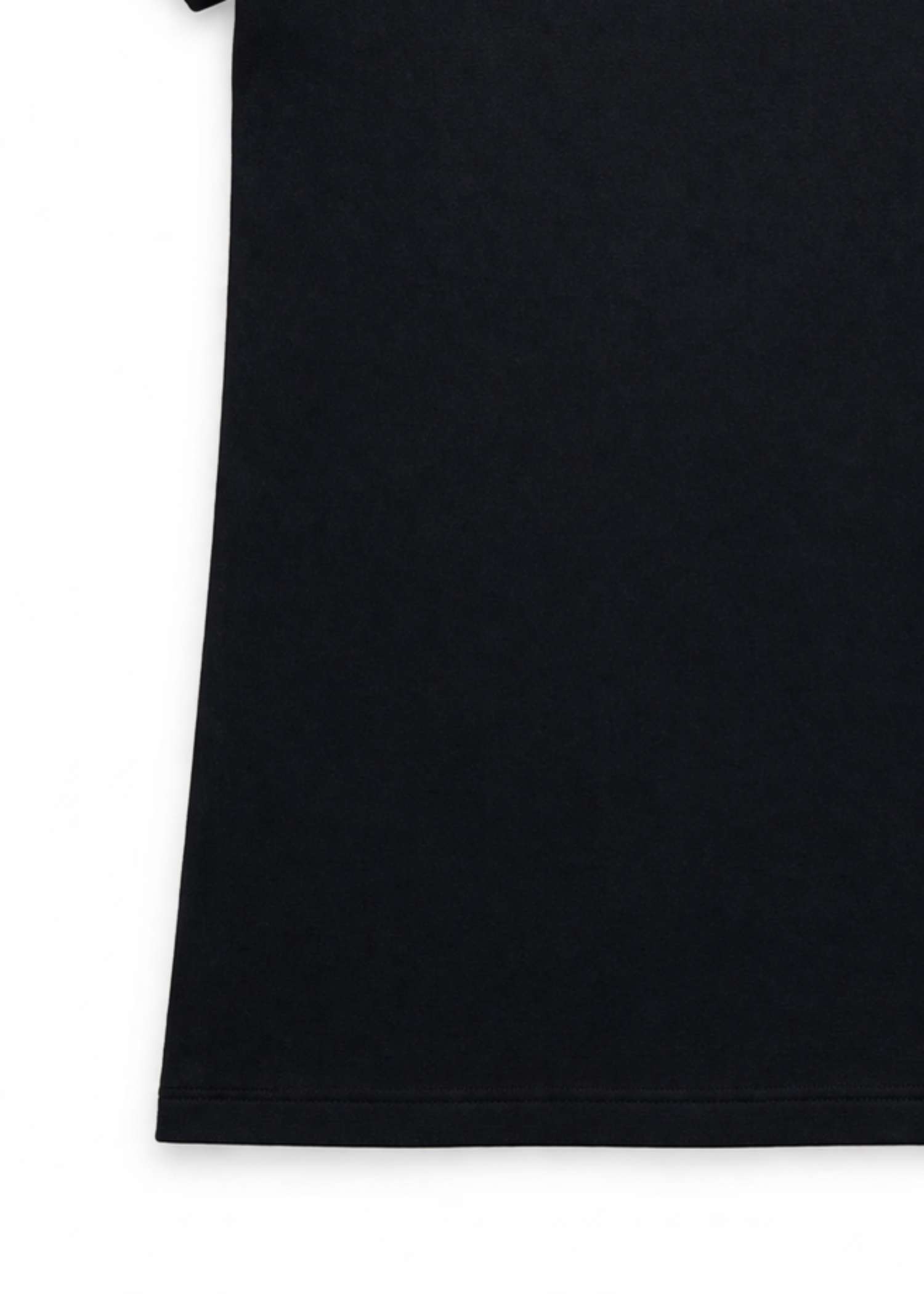 cotton jersey T Shirt in Onyx