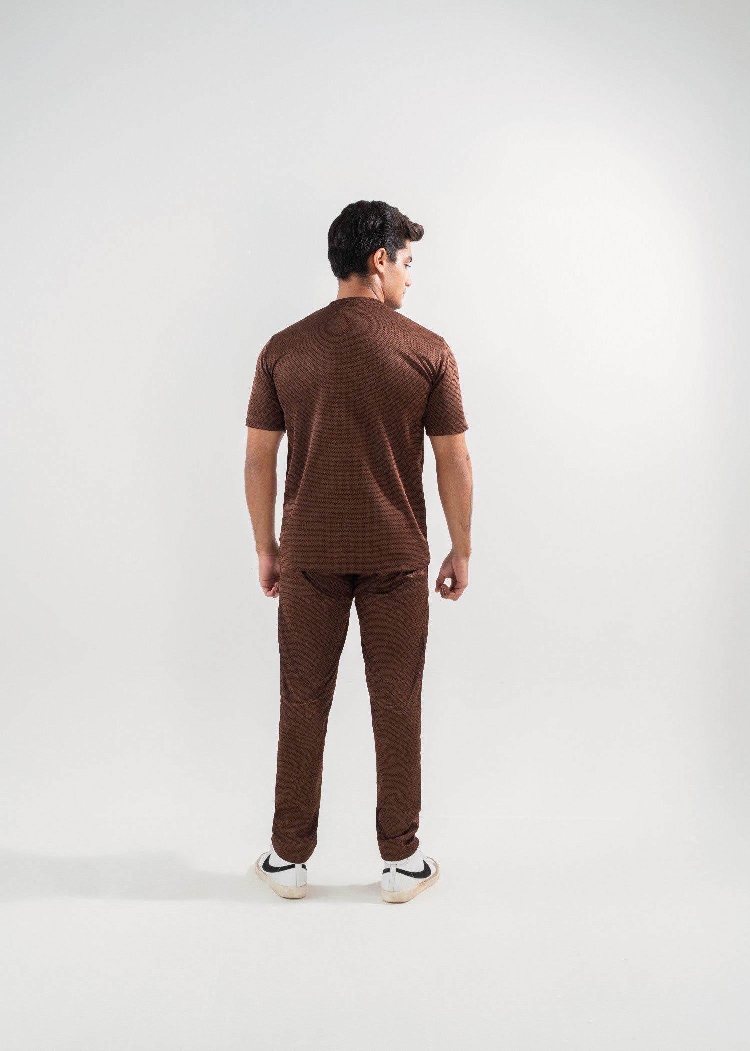 polyester Tracksuit in Dark brown