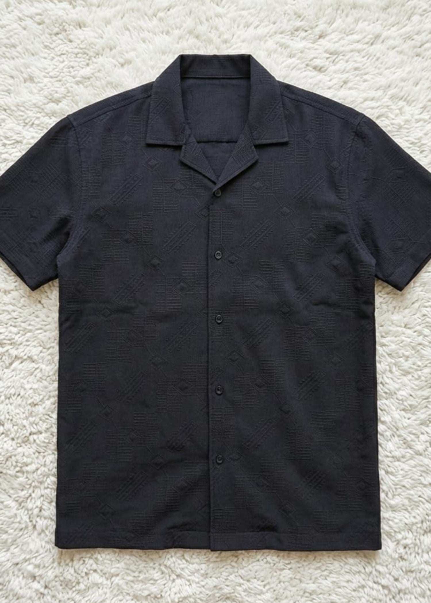 cotton Casual Shirt in Dark grey