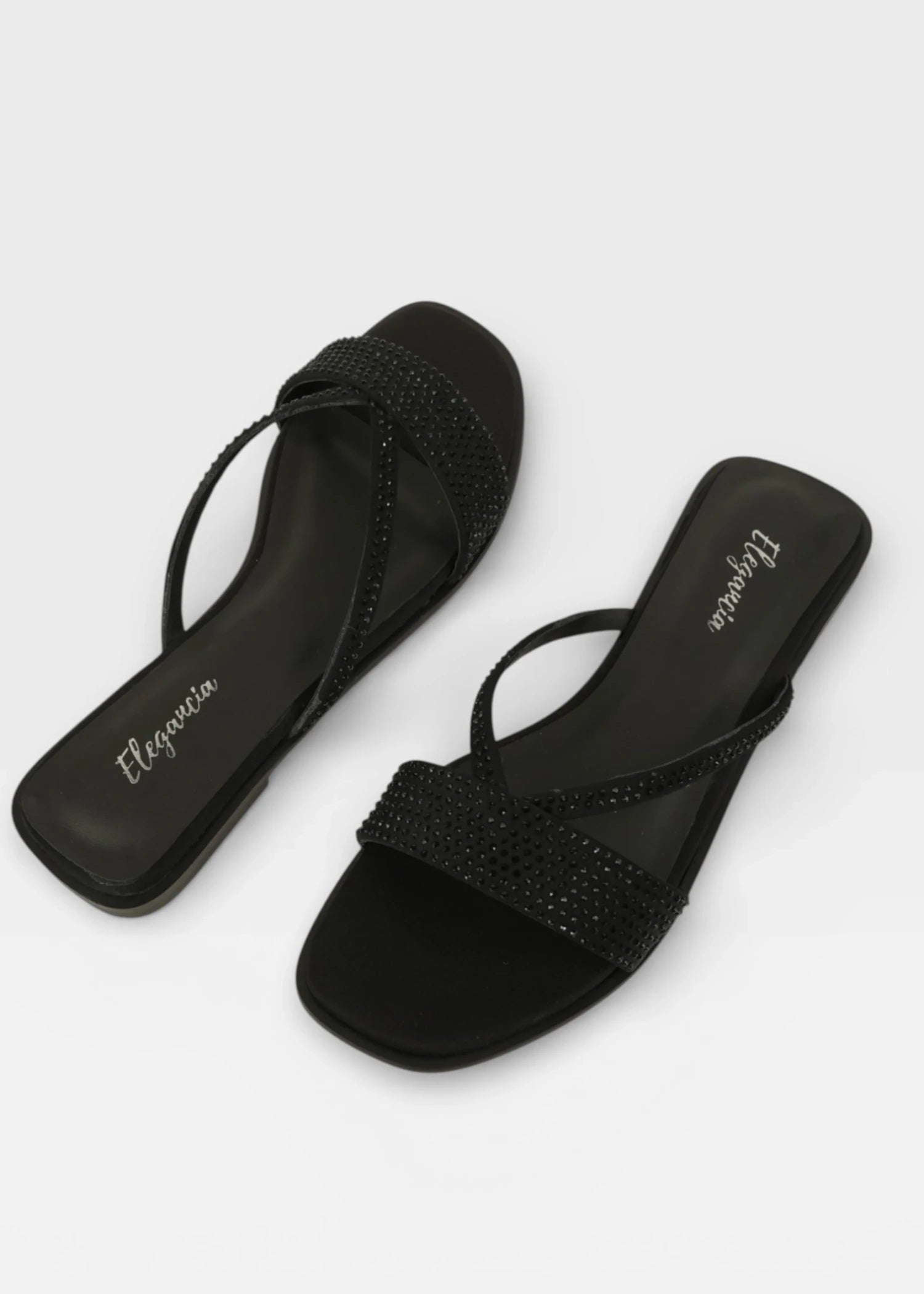 Slides in Black by - High Quality Women Slides OXP9965