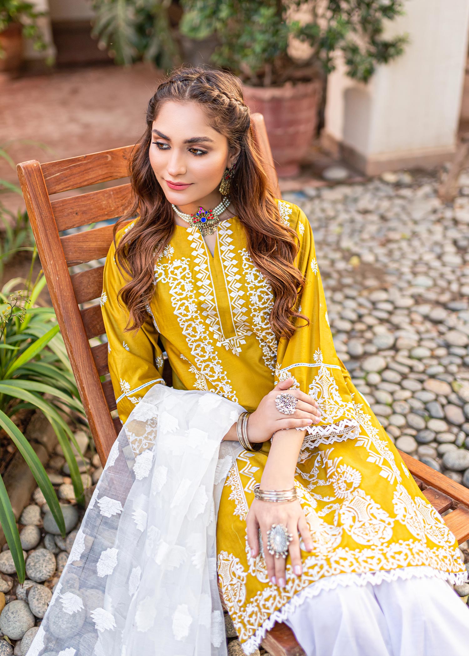 cotton Kurti in Mustard