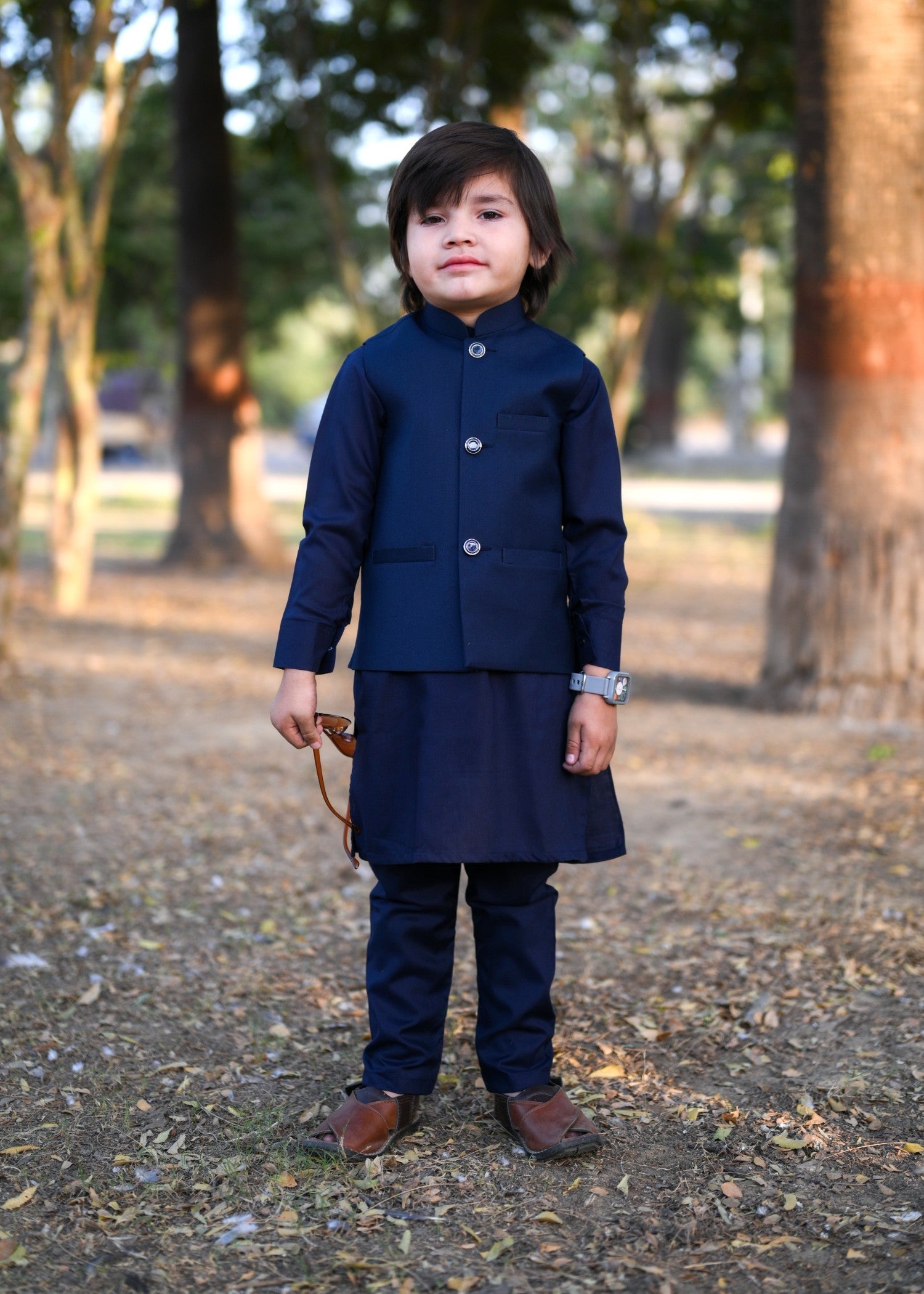 suiting Waistcoat in Dark blue