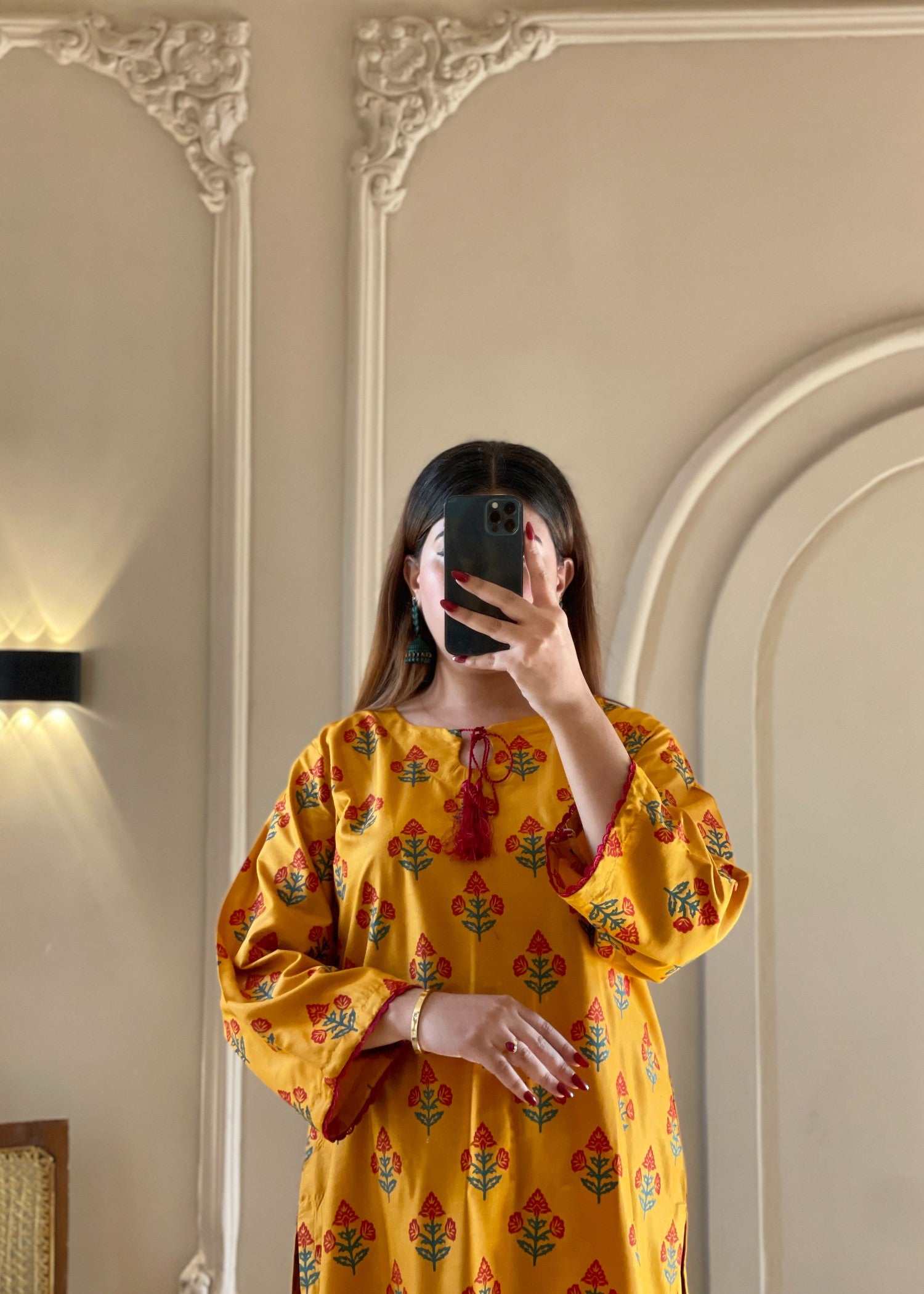 arabic lawn Co Ord Sets in Honey