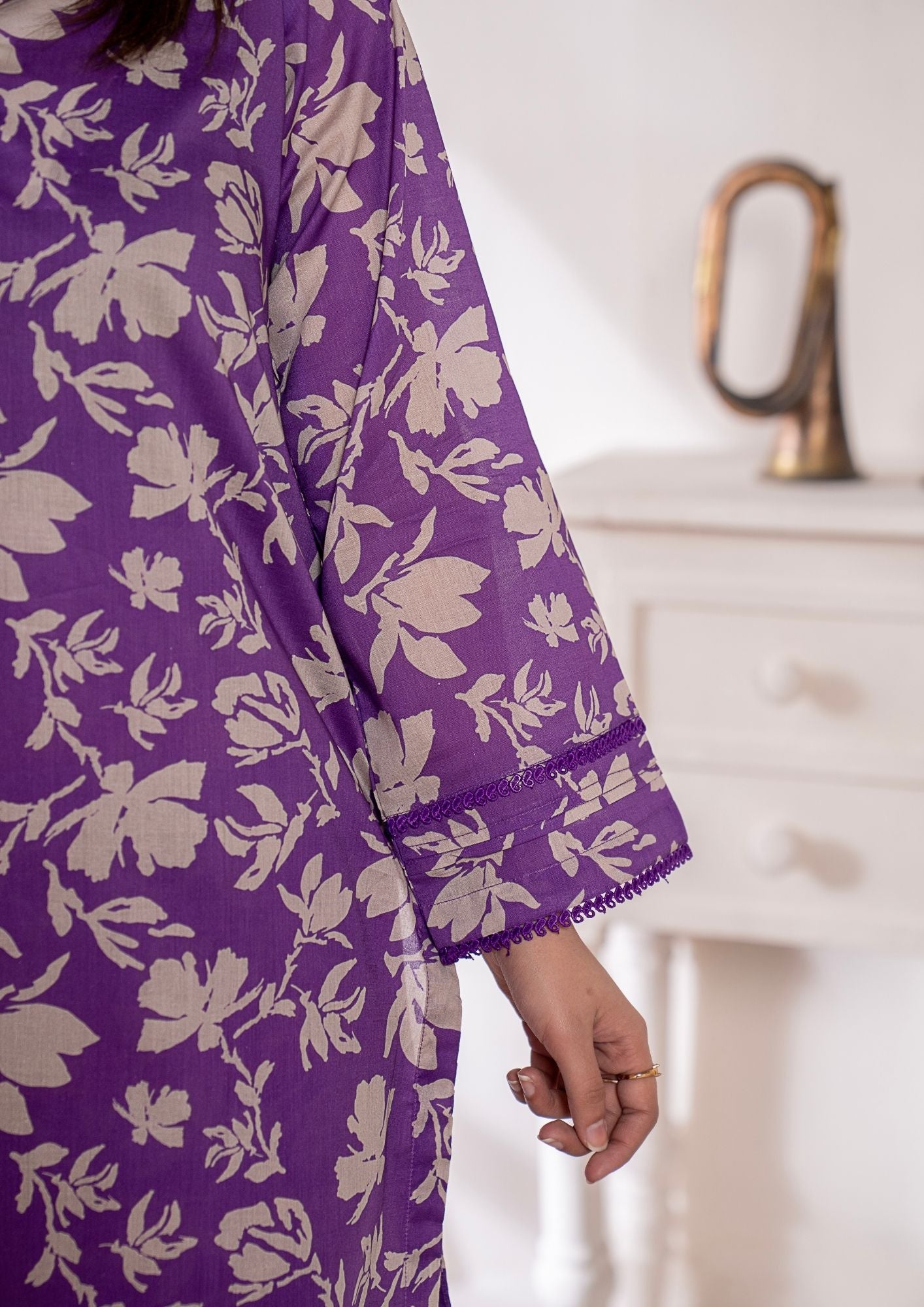lawn Co Ord Sets in Royal purple