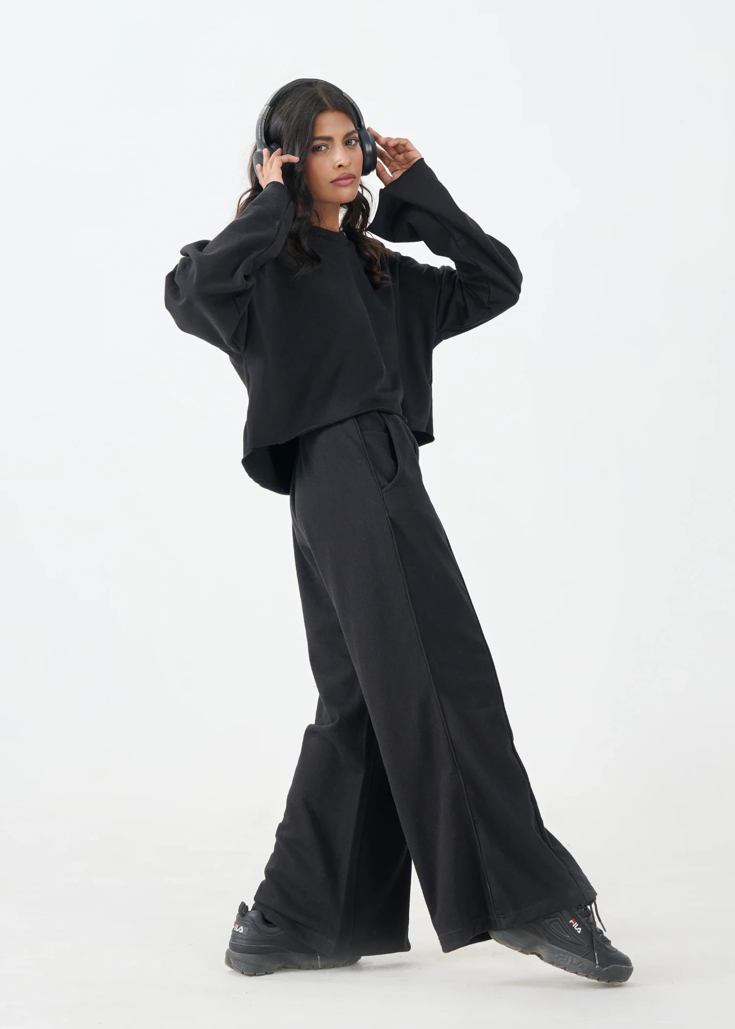 terry Top in Black