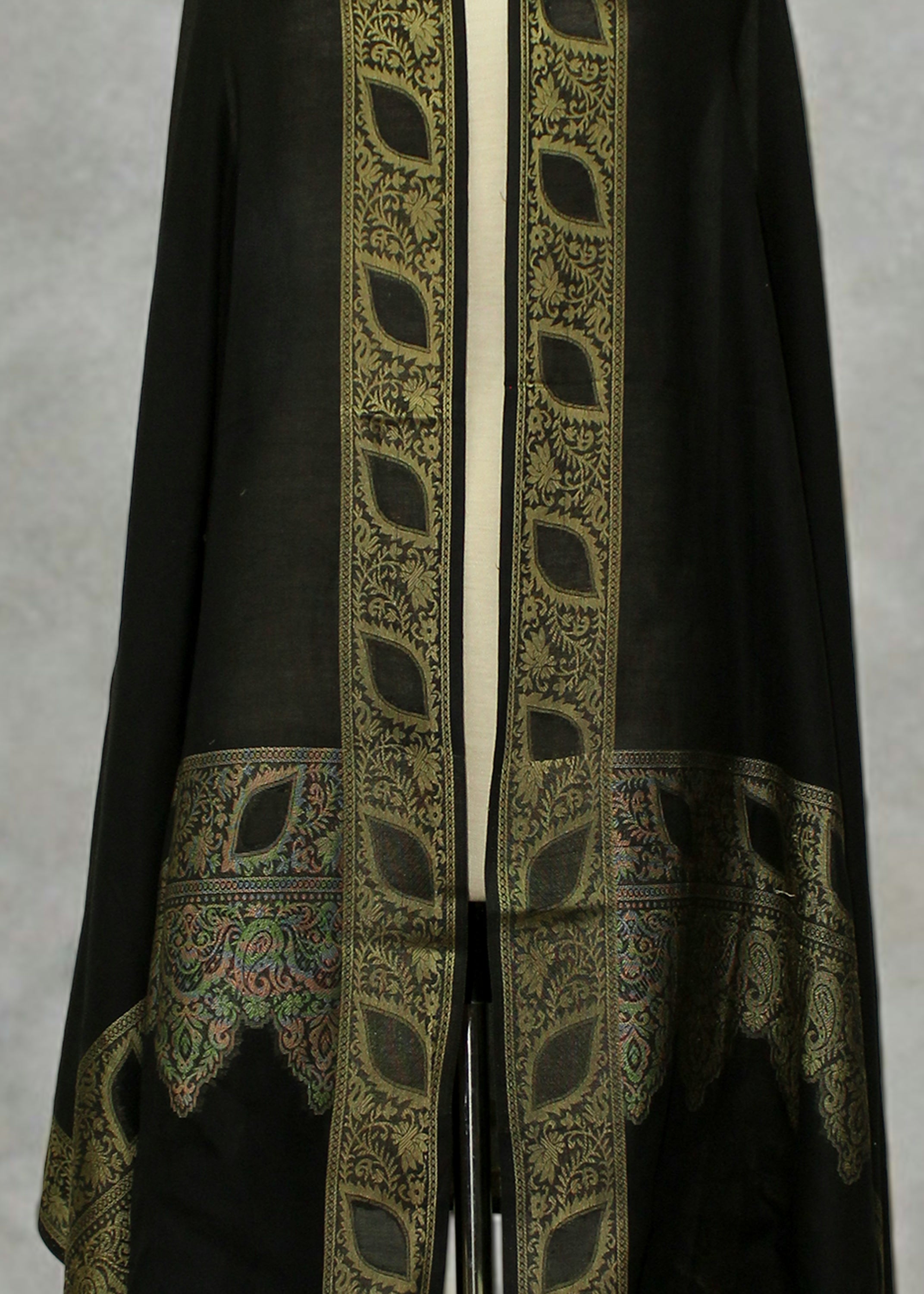 lawn cotton Chaddar in Black