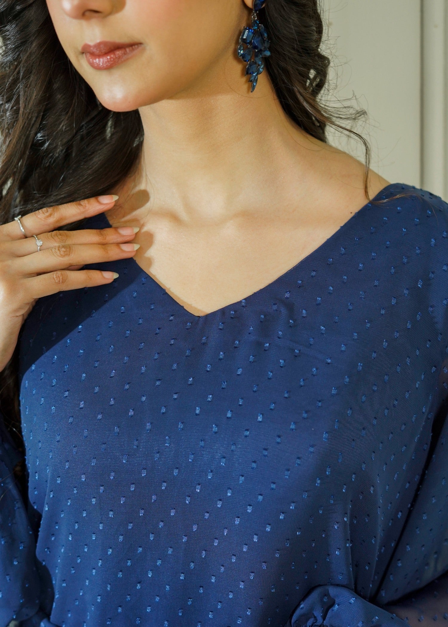 viscose Maxi in Blue