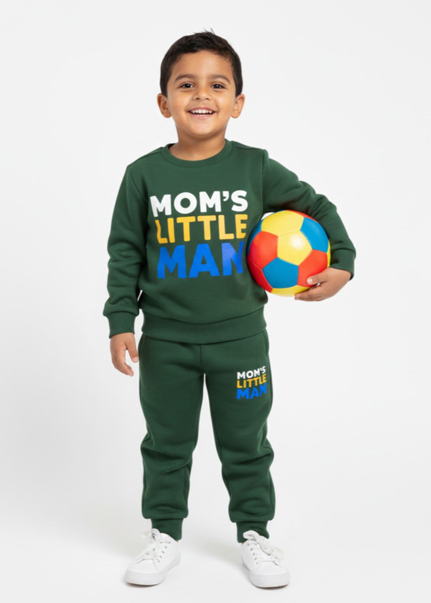 fleece Tracksuit in Dark green