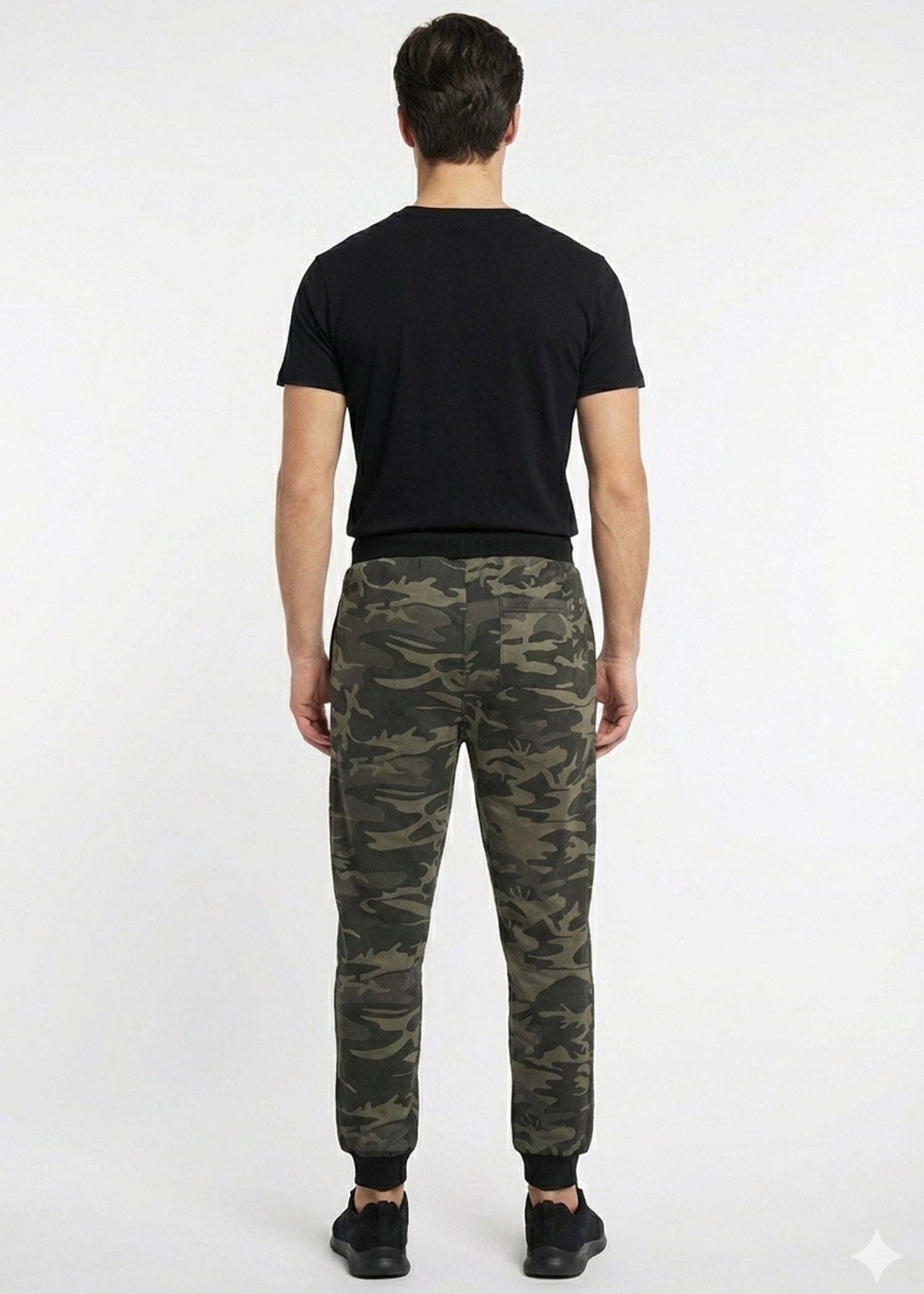 fleece Trousers in Black, grey