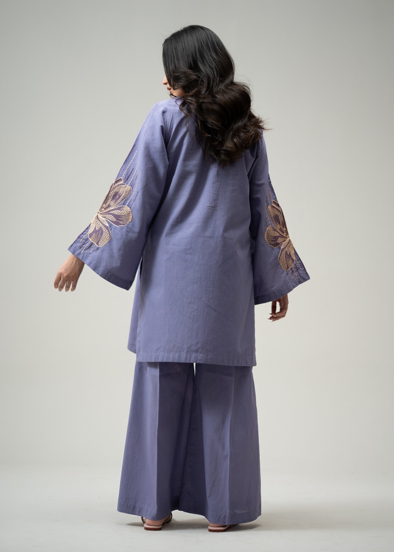 pure cotton Co Ord Sets in Heathered lilac