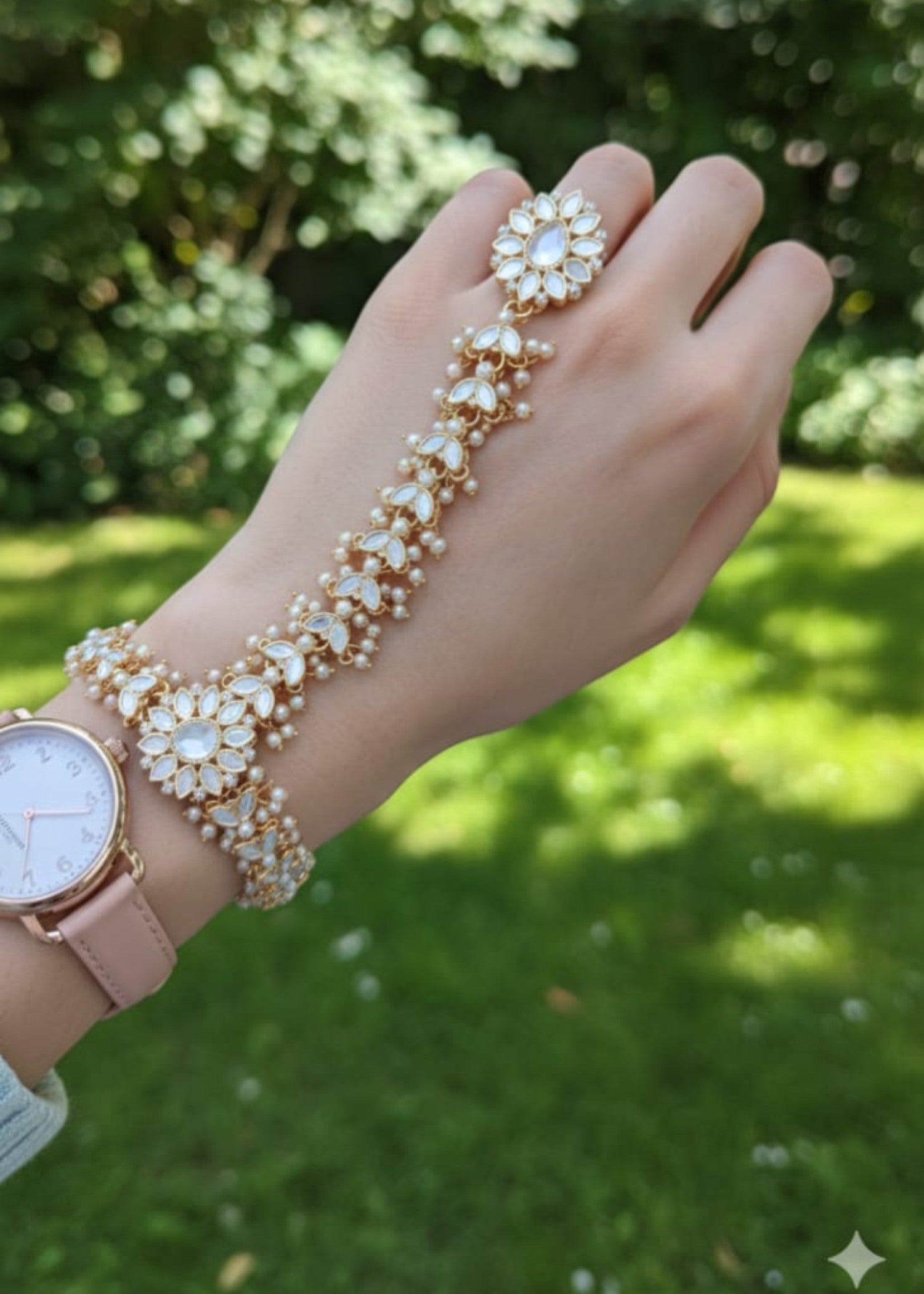 Bracelet in White Color by - Trendy Women Bracelet PEP6962