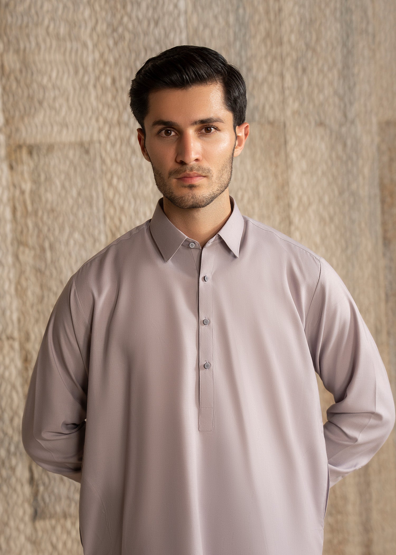 wash & wear Shalwar Kameez in Lavender by Buraq