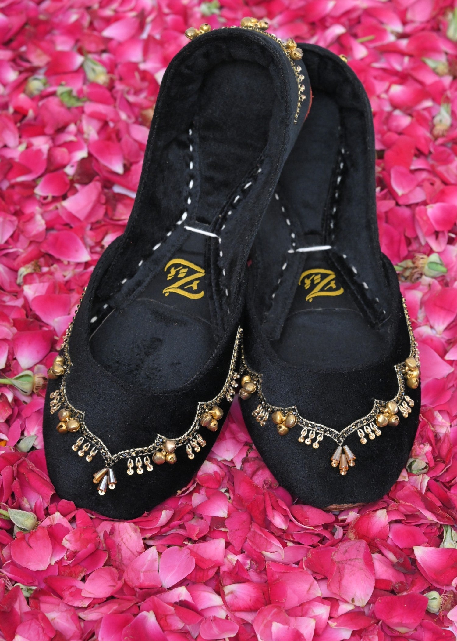 Khussa in Black by - High Quality Women Khussa BNL9503